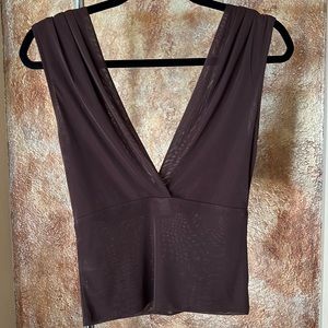 Moda brown dressy, camisole /tank size small, very good used condition